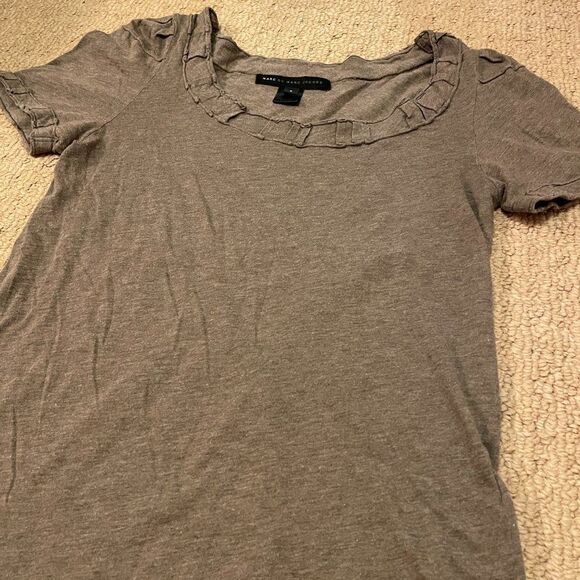 MARC JACOBS CHOCOLATE BROWN Y2K COQUETTE COTTON TEE - Picture 5 of 10